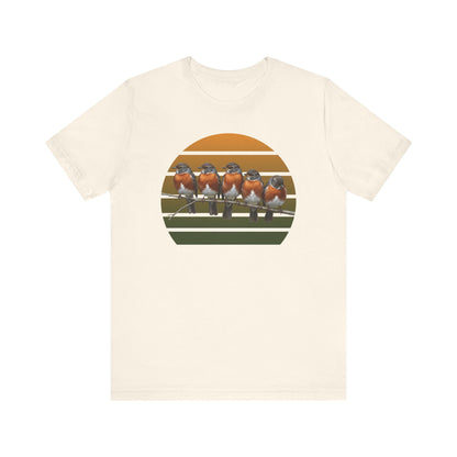 American Robin Premium T-Shirt | Unique Birdwatcher & Birder Gift by jz.birds