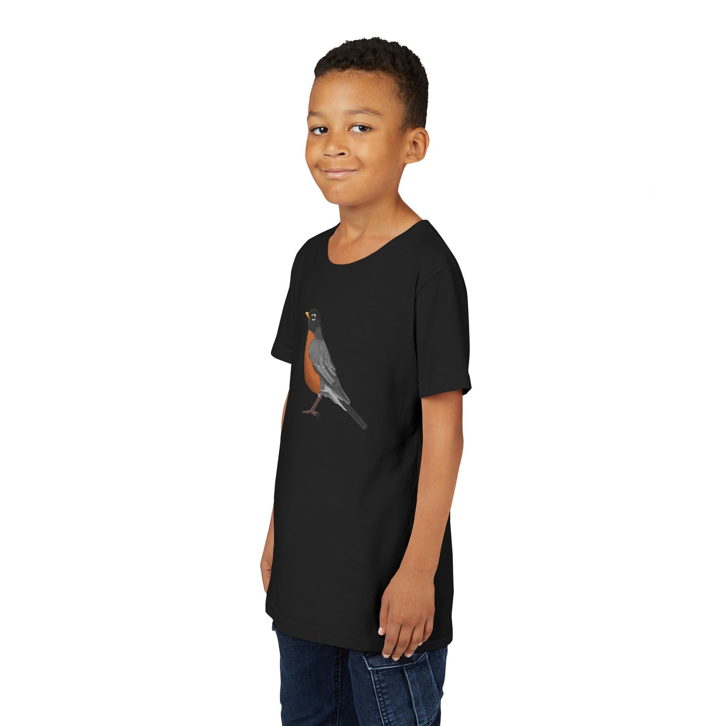 American Robin Birding & Birdwatching Bird Youth T-Shirt