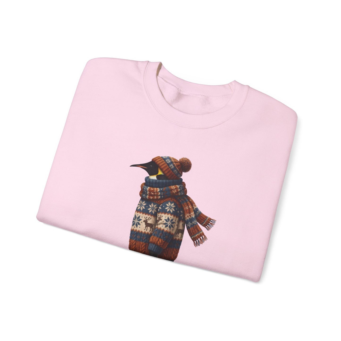 ペンギンの冬用スウェットシャツ | バードウォッチャークルーネック | 鳥好きの方へのユニセックスの鳴鳥ニットギフト