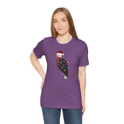 Bald Eagle with Fairy Lights Christmas Bird T-Shirt