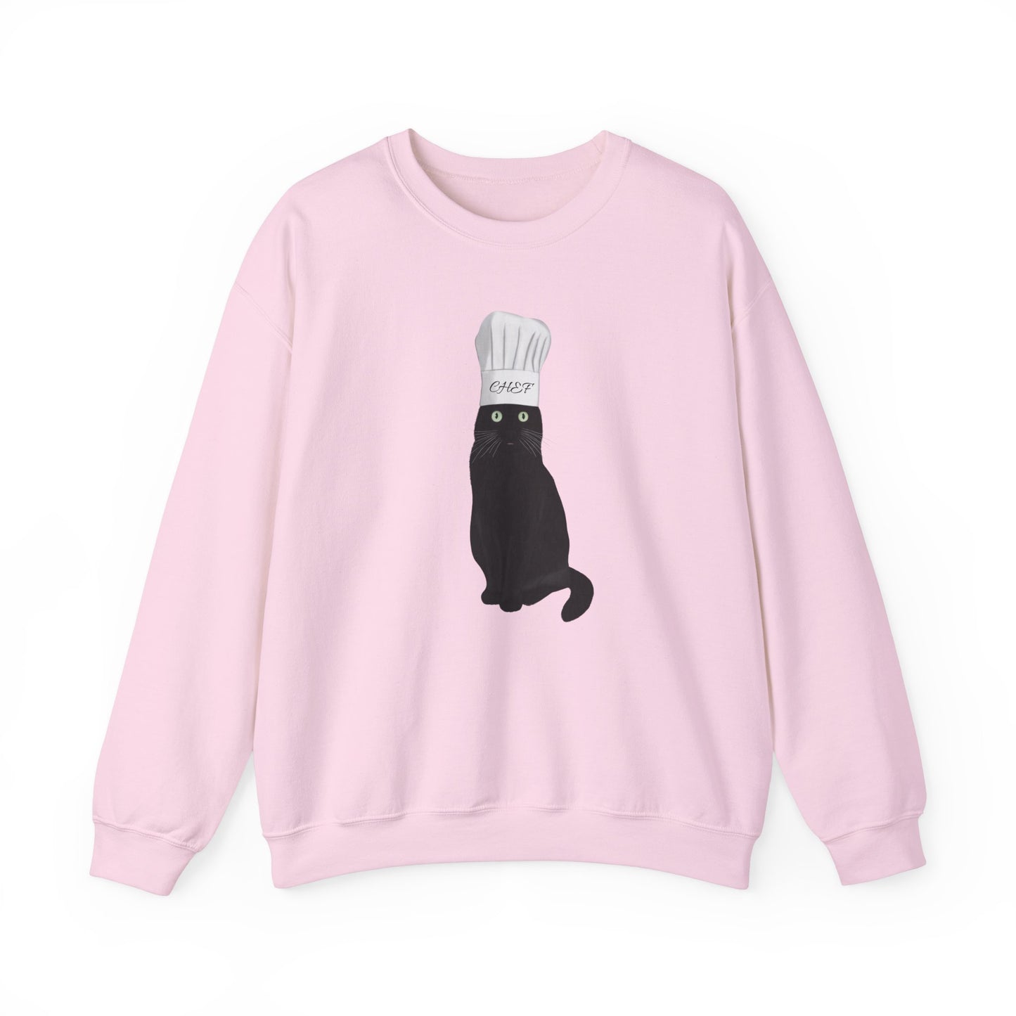 Black Cat Kitchen Chef Cat Lover Sweatshirt