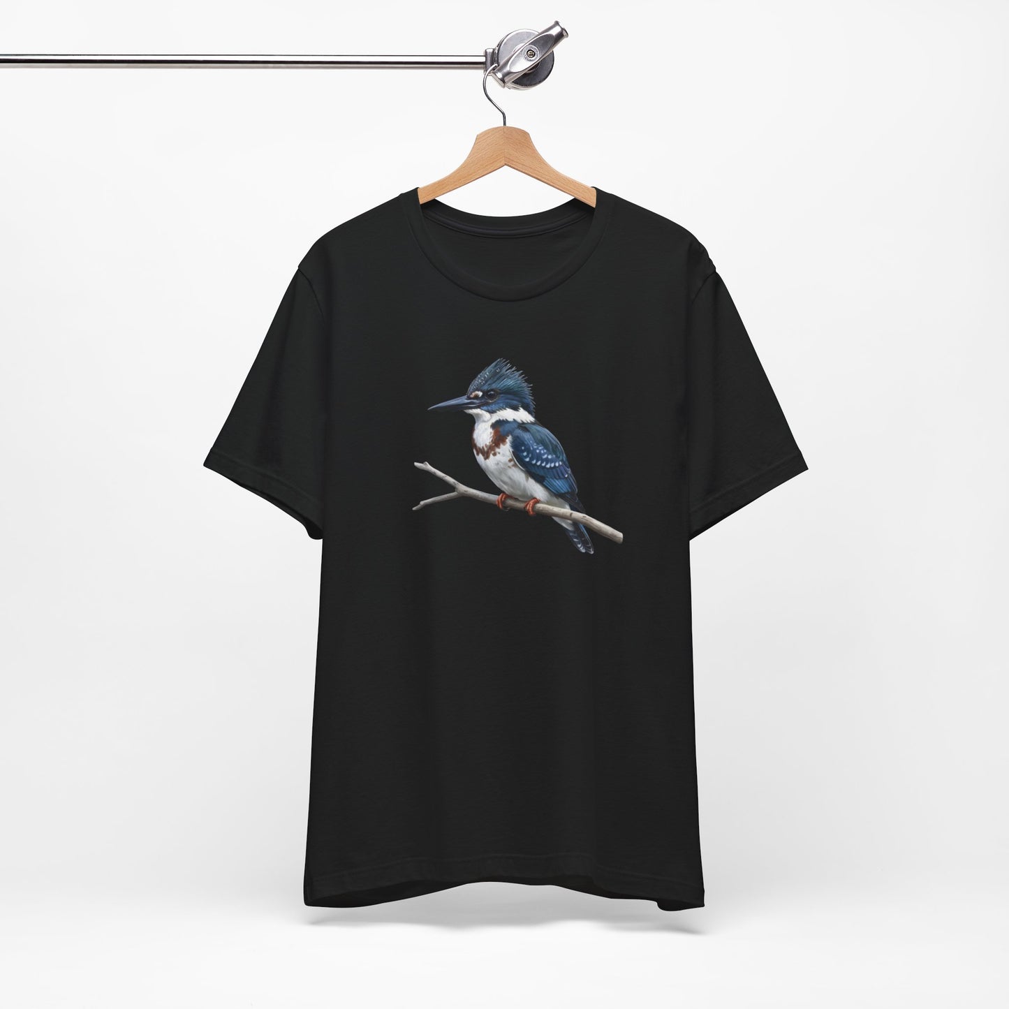Belted Kingfisher T-Shirt | Unisex Bird Lover Tee | Wildlife Bird Watcher Gift