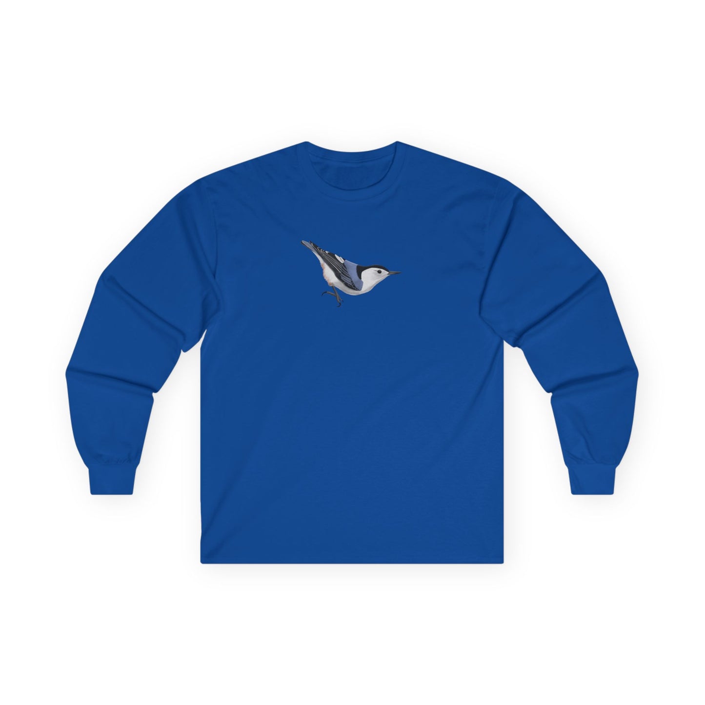 Nuthatch Birding & Birdwatching Bird Cotton Long Sleeve T-Shirt