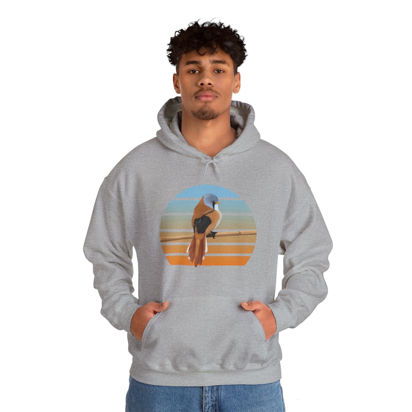 Bearded Reedling Bird Hoodie