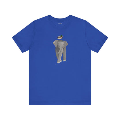 Elephant with Mallard Duck Birds Birding & Birdwatching T-Shirt
