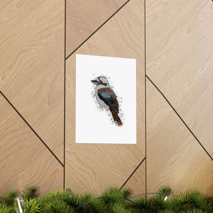 Kookaburra Bird Artwork Matte Poster