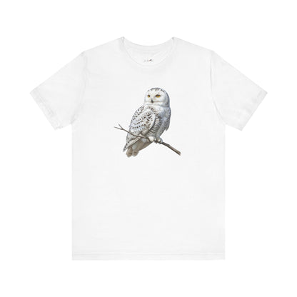 Snowy Owl T-Shirt | Unisex Bird Lover Tee | Wildlife Birder Gift