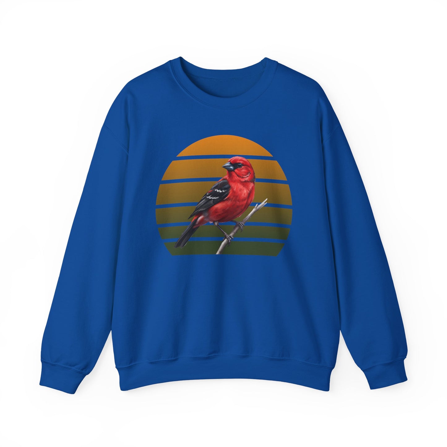 Scarlet Tanager Sweatshirt | Bird Watcher Crewneck | Unisex Songbird Gift for Bird Lovers