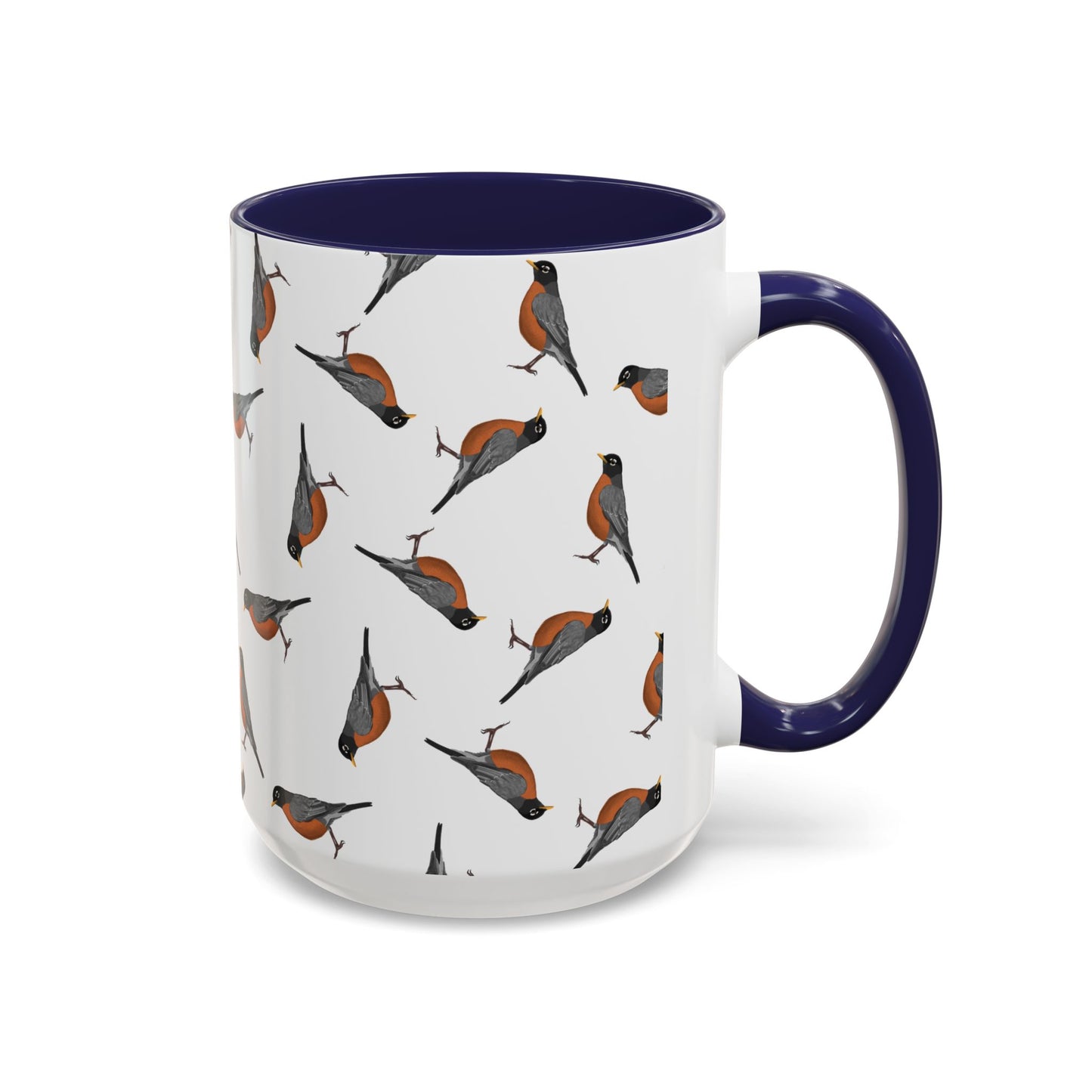 American Robin and Tern Mug in Black