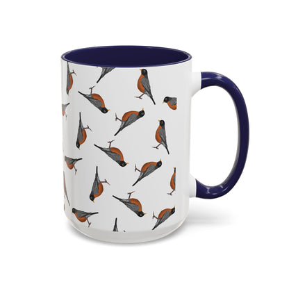 American Robin and Tern Mug in Black