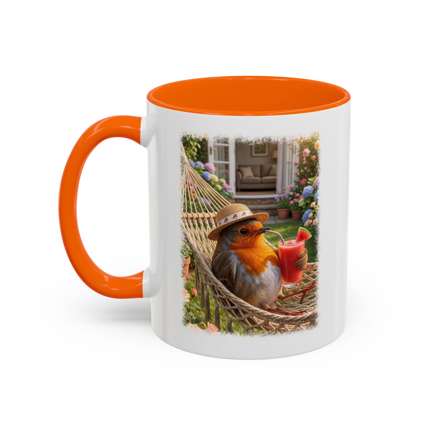 Robin Rosi Hammock and Smoothie Mug for Bird Lovers