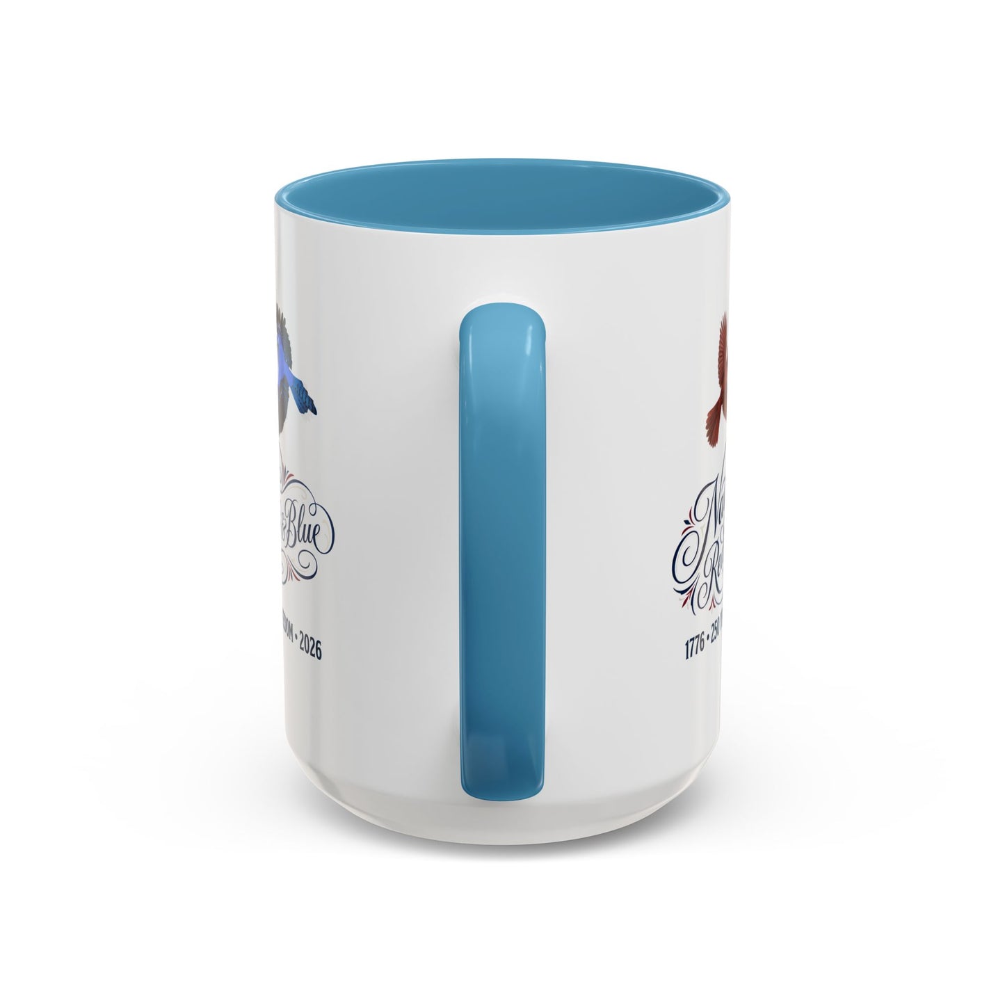 Cardinal & Blue Jay America 250 Mug | Red, White & Blue Ceramic Cup