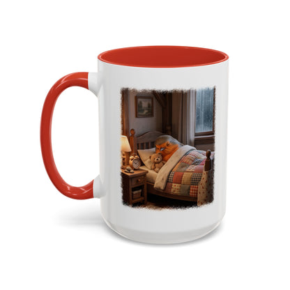 Robin Rosi Sleeping in Bed Mug for Bird Lovers