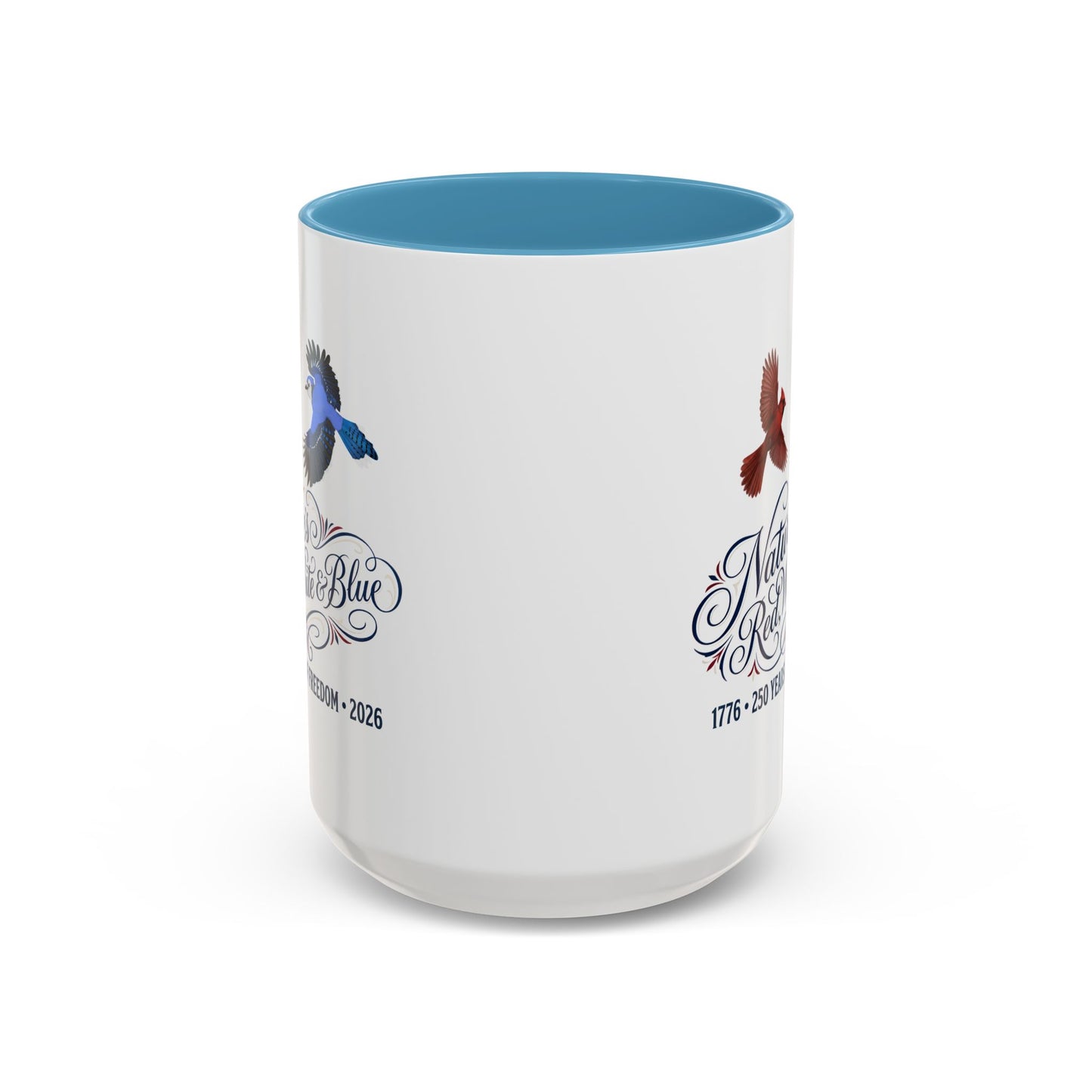 Cardinal & Blue Jay America 250 Mug | Red, White & Blue Ceramic Cup