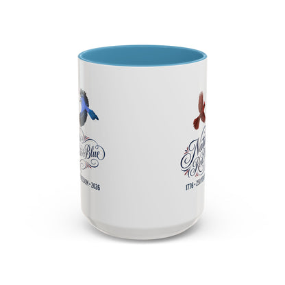 Cardinal & Blue Jay America 250 Mug | Red, White & Blue Ceramic Cup
