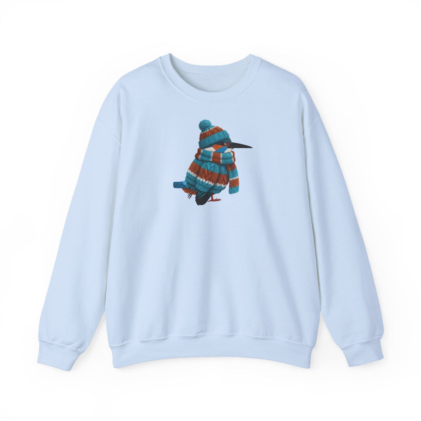 Eisvogel in Strick Weihnachts-Sweatshirt | Unisex Vogel Sweater für Vogelfreunde & Vogelbeobachter