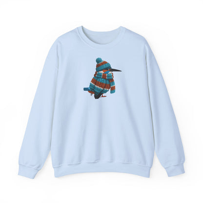 Eisvogel in Strick Weihnachts-Sweatshirt | Unisex Vogel Sweater für Vogelfreunde & Vogelbeobachter