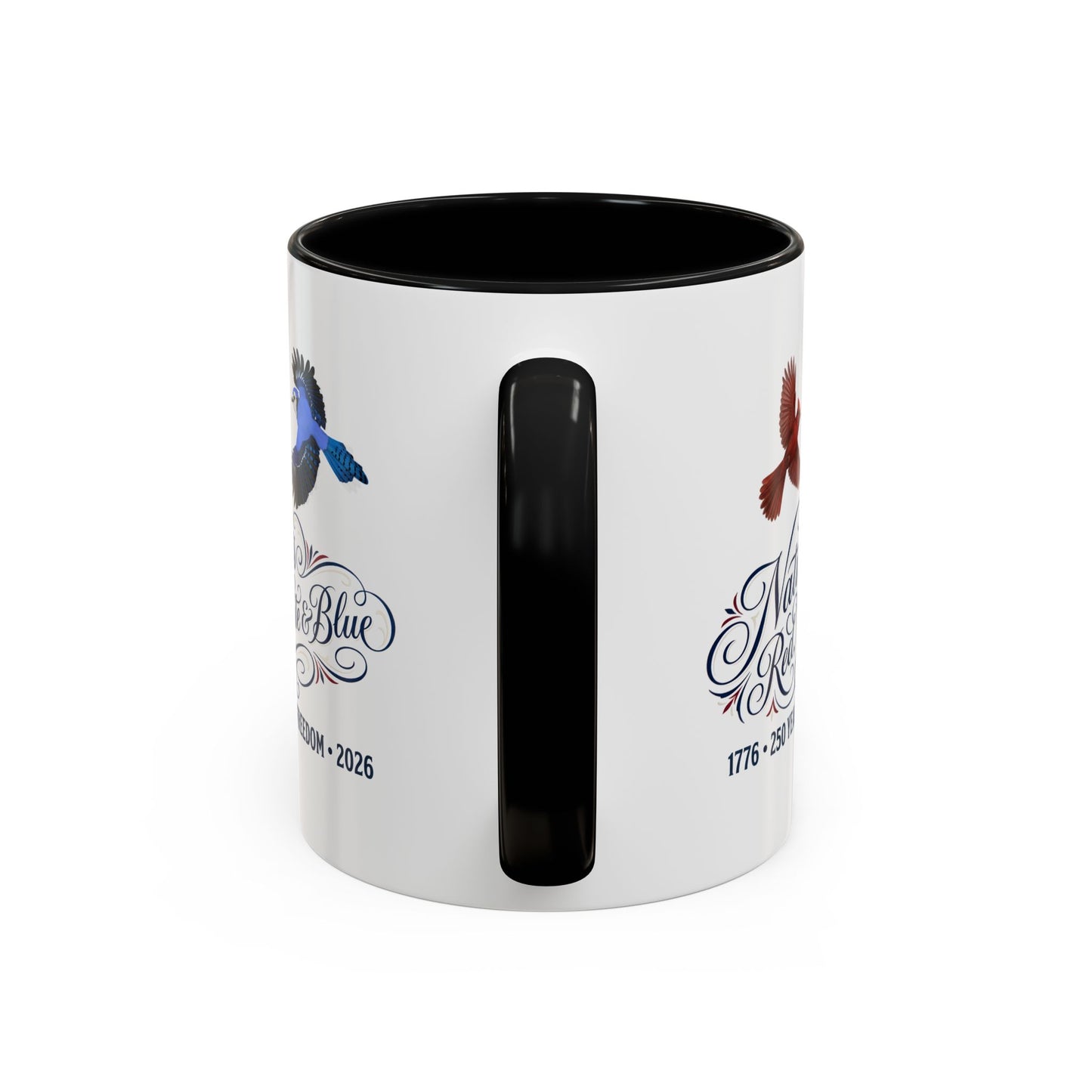 Cardinal & Blue Jay America 250 Mug | Red, White & Blue Ceramic Cup