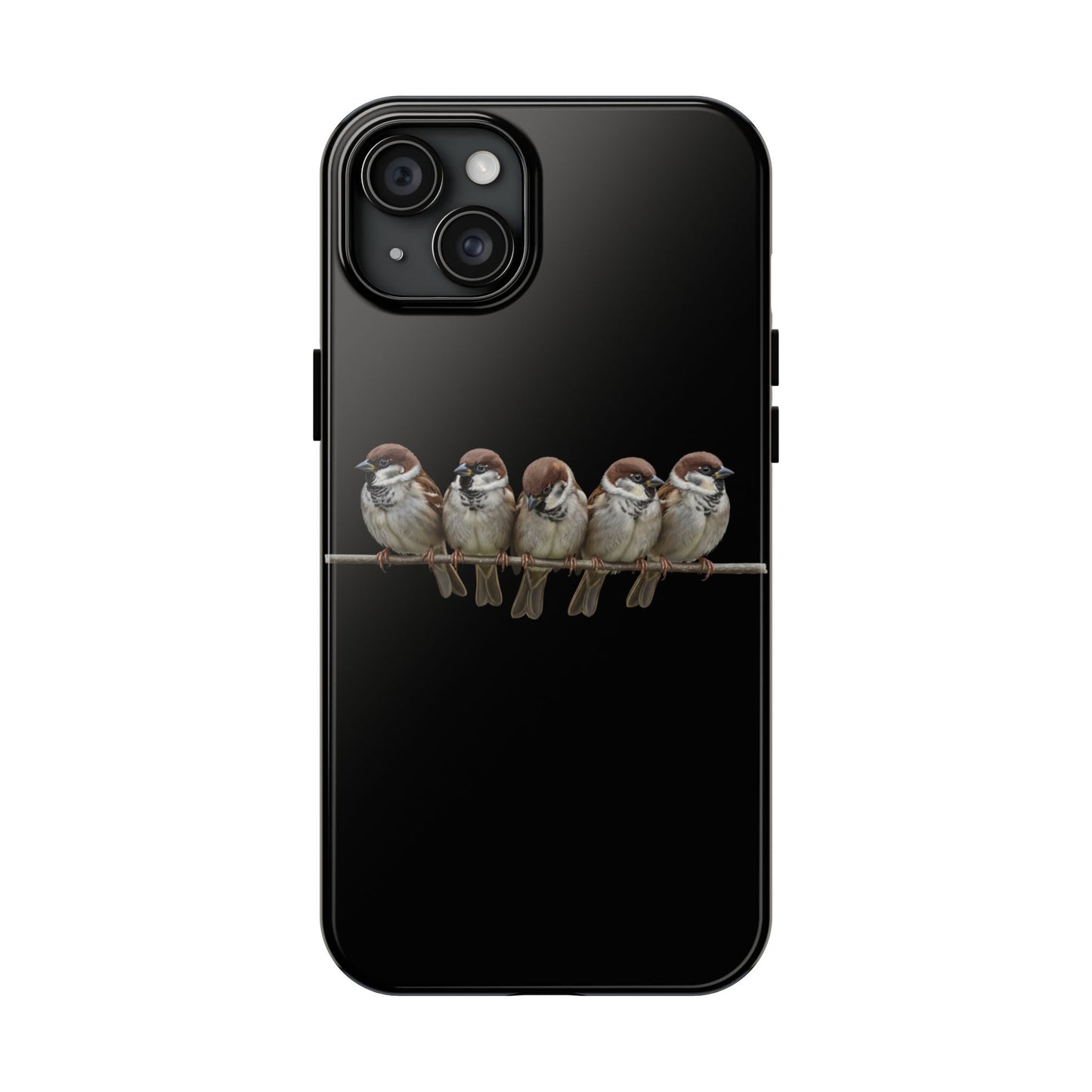 鳥のアートが描かれたツバメの二層式iPhoneケース – 鳥類学者や鳥好きの方へのプレゼントに最適