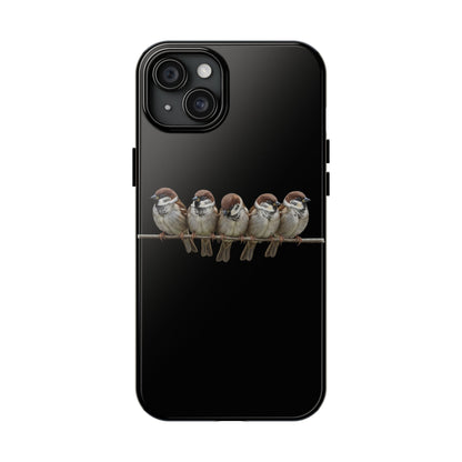 鳥のアートが描かれたツバメの二層式iPhoneケース – 鳥類学者や鳥好きの方へのプレゼントに最適