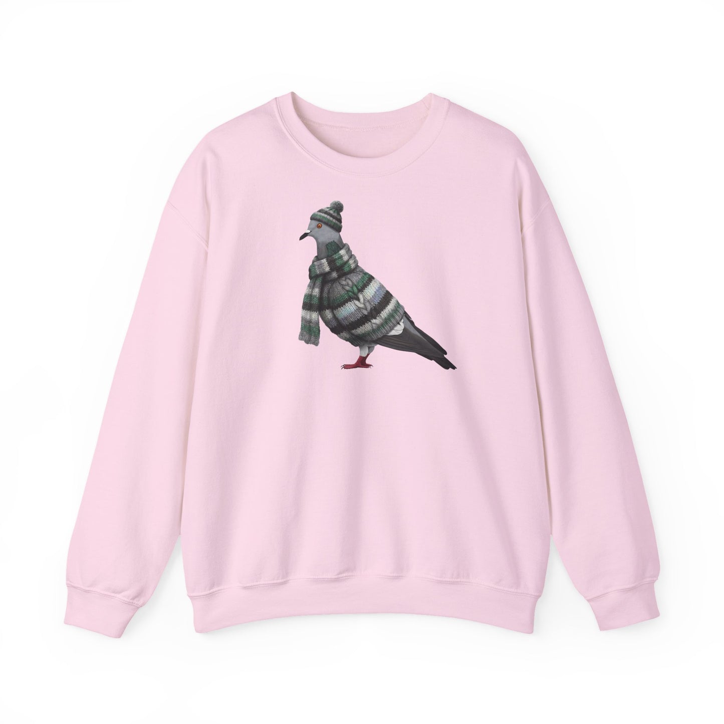 Taube in Strick Weihnachts-Sweatshirt | Unisex Vogel Sweater für Vogelfreunde & Vogelbeobachter