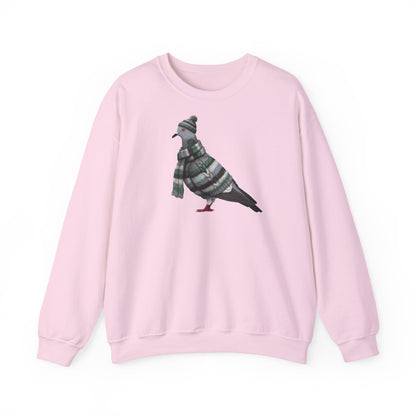 Taube in Strick Weihnachts-Sweatshirt | Unisex Vogel Sweater für Vogelfreunde & Vogelbeobachter