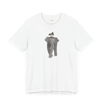 Elephant with Mallard Duck Birds Birding & Birdwatching T-Shirt