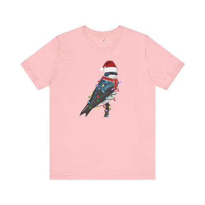 Tree Swallow with Fairy Lights Christmas Bird T-Shirt