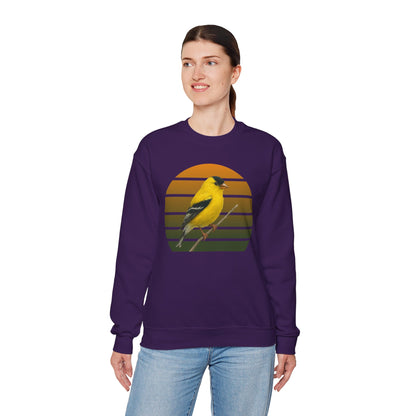 American Goldfinch Sweatshirt | Unisex Bird Lover Pullover | Wildlife Birder Gift | Songbird Crewneck