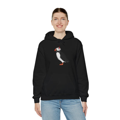 Puffin with Music Headphones Bird Birdwatching Birdlover Hoodie