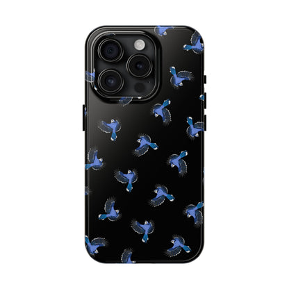 Blue Jay iPhone Case Black – Premium Tough Phone Cover for Bird Lovers