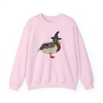 Mallard Halloween Witch Birdwatcher Biologist Bird Sweatshirt