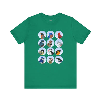 Birds T-Shirt Bluebird Cardinal Blue Jay Robin Bird Watcher Bird Lover