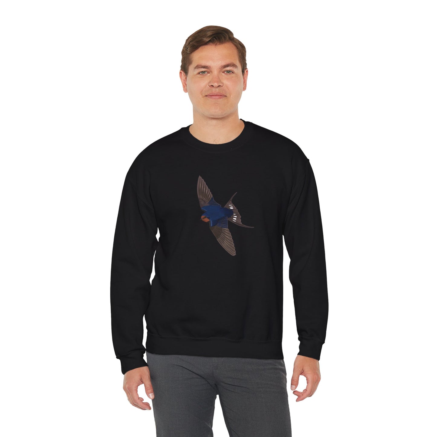 Barn Swallow Bird Watcher Biologist Crewneck Sweatshirt