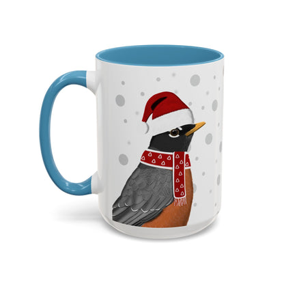 Robin Christmas Bird Coffee Mug