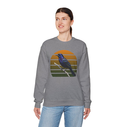 Grackle Sweatshirt | Common Grackle Birder Gift | Great-Tailed Bird Lover Crewneck