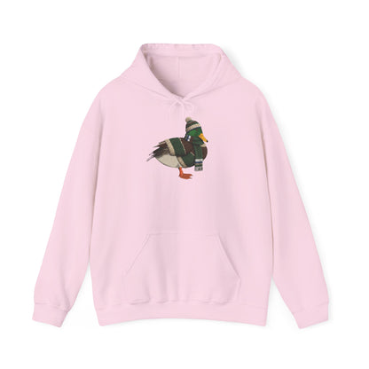 Ente mit Strickmütze Hoodie - Vogel Kapuzenpullover für Vogelbeobachter & Naturliebhaber mit Vogelmotiv