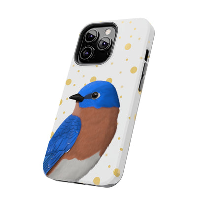 Bluebird Bird Art Tough Phone Case White