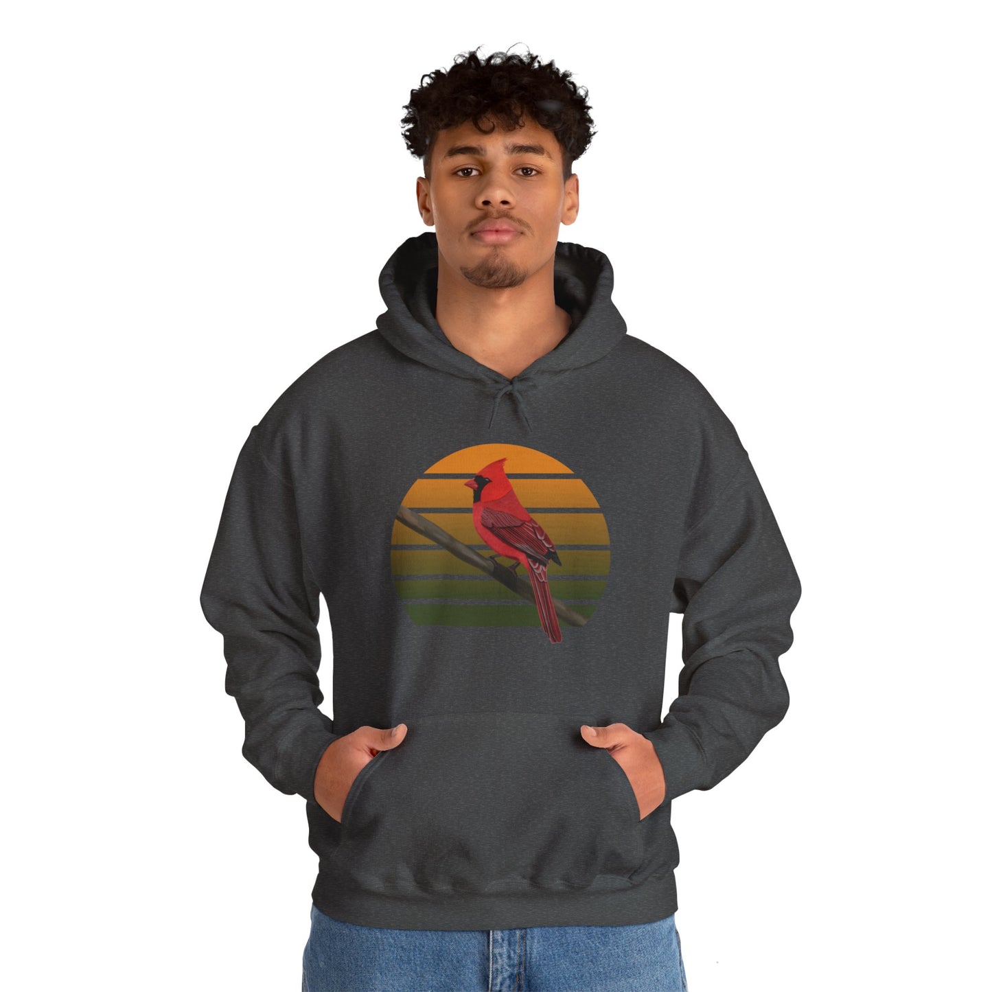 Cardinal Bird Hoodie