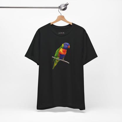 Rainbow Lorikeet T-Shirt | Unisex Bird Lover Tee | Wildlife Birder Gift
