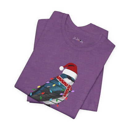 Tree Swallow with Fairy Lights Christmas Bird T-Shirt