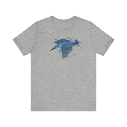 Eisvogel im Flug Vogel T-Shirt für Vogelfreunde