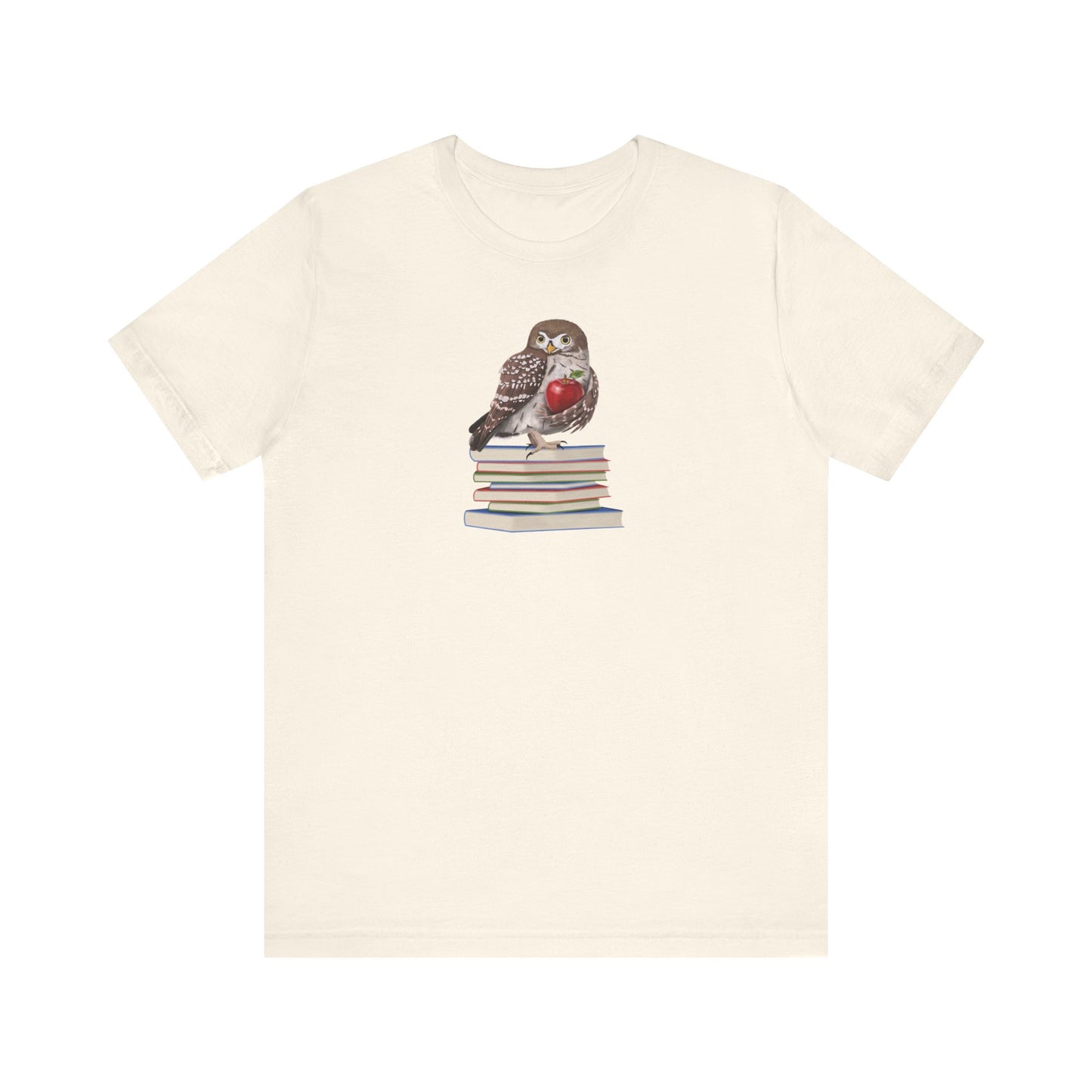Cute Owl on Books Teacher Shirt – Back to School Apple Aesthetic