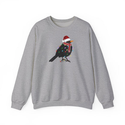 Amsel Weihnachts-Sweatshirt | Unisex Vogel Sweater für Vogelfreunde & Vogelbeobachter