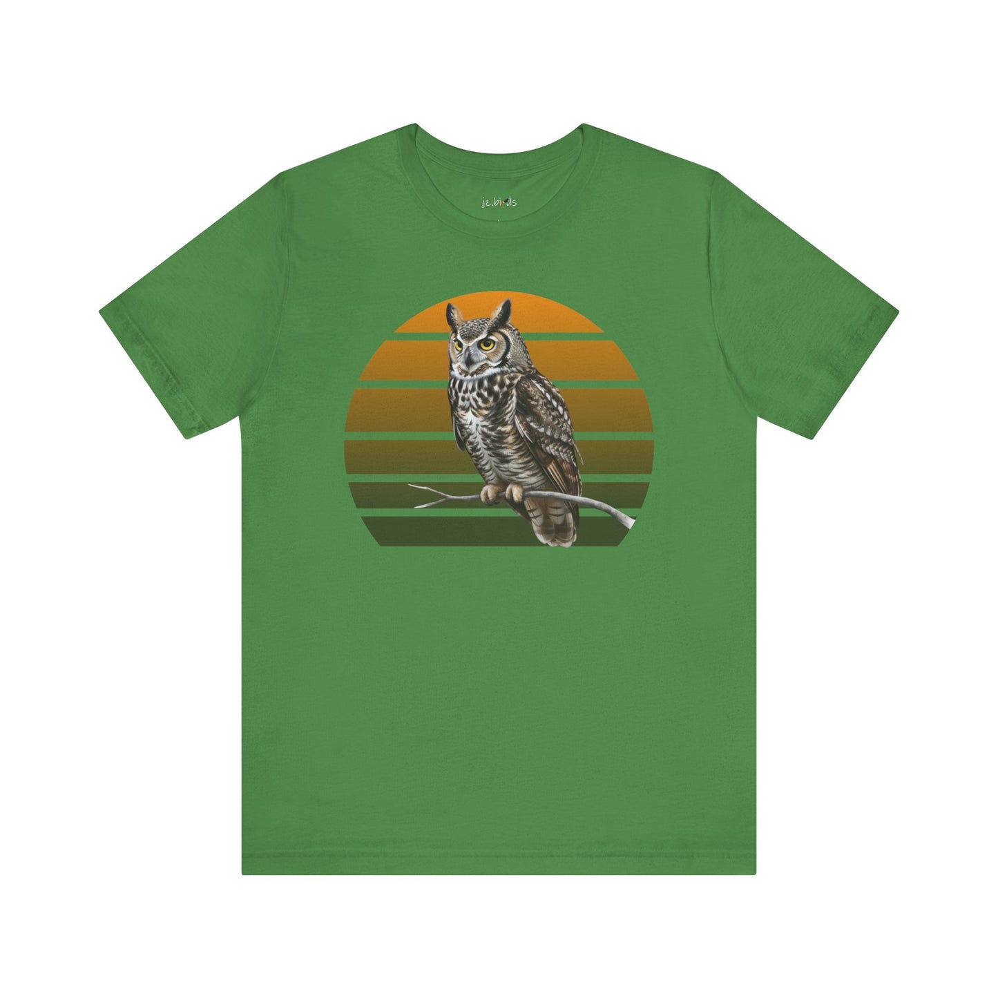 Great Horned Owl T-Shirt | Bird Lover & Birder Retail Fit Apparel | Unisex Wildlife Raptor Tee