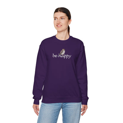 Owl Be Happy Bird Birding & Birdwatching Sweatshirt