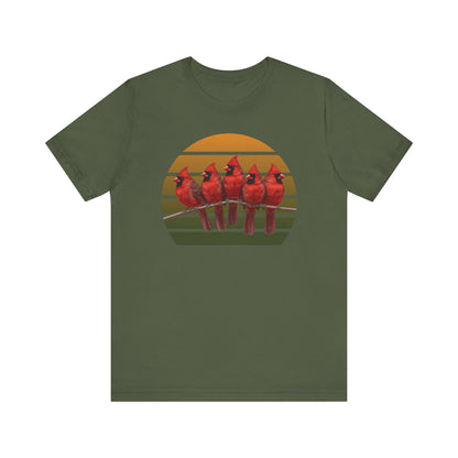 Cardinal Premium T-Shirt | Unique Birdwatcher & Birder Gift by jz.birds
