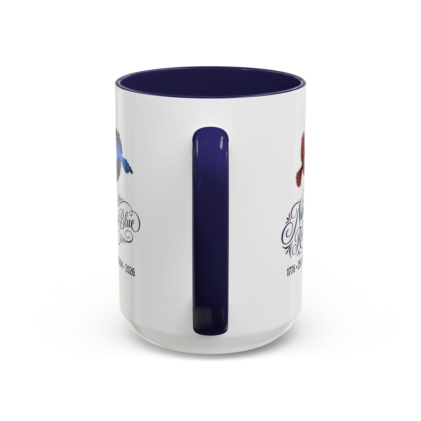 Cardinal & Blue Jay America 250 Mug | Red, White & Blue Ceramic Cup