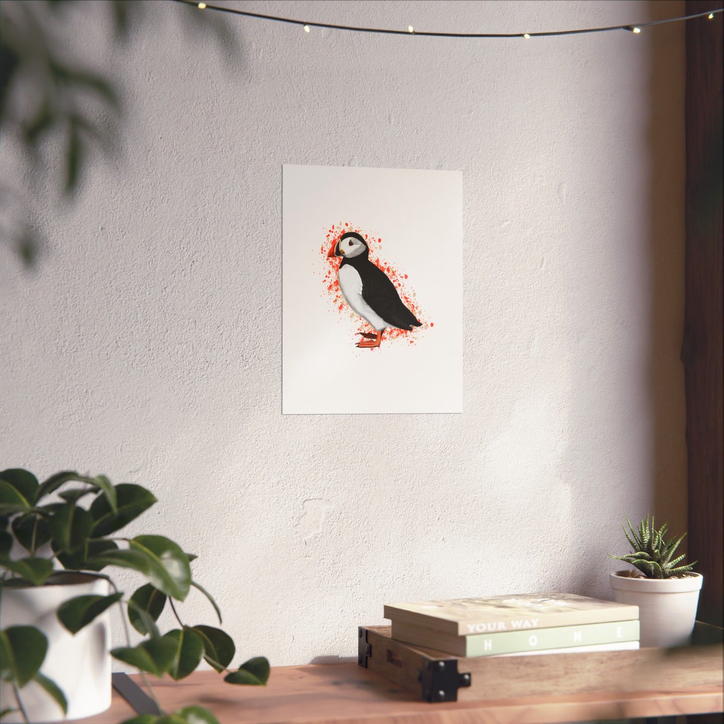 Puffin Bird Artwork Matte Poster