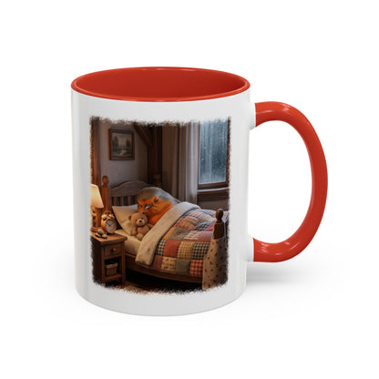 Robin Rosi Sleeping in Bed Mug for Bird Lovers